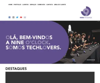 Nineoclock.com.br(NINE O&#039; CLOCK) Screenshot