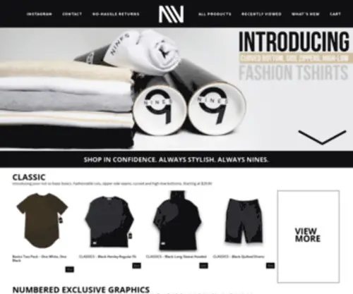 Ninesapparel.com(Nines Apparel) Screenshot