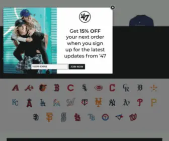 Nineteen47.com('47 Brand) Screenshot