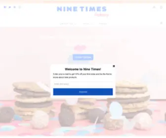 Ninetimesbakery.com(Gluten-free, Dairy-free Baked Goods) Screenshot