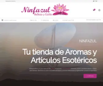 Ninfazul.com(Aromas, Cosmética, Joyería, Exotérismo, Velas y Inciensos) Screenshot