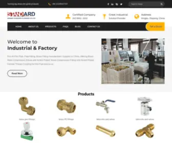 Ningbostandard.com(Pex-Al-Pex Pipe , Pipe Fitting , Brass Fitting , Pex Pipe , Gas Fitting Manufacturer) Screenshot