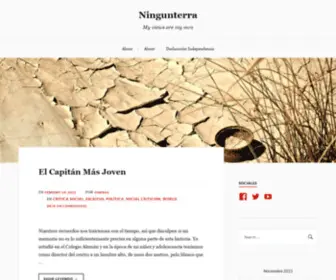 Ningunterra.com(My views are my own) Screenshot