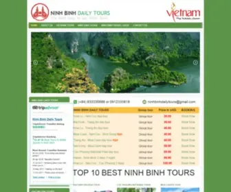 Ninhbinhdailytours.com(Ninh Binh Tours) Screenshot