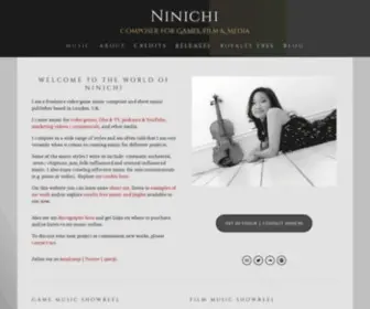 Ninichimusic.com(Composer for Games) Screenshot