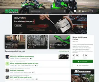 Ninja400Riders.com(Ninja 400 Riders Forum) Screenshot