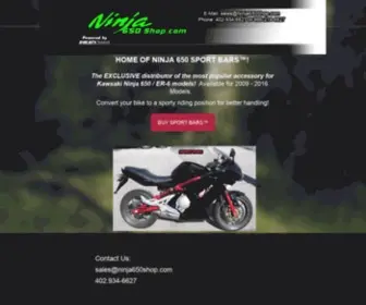 Ninja650Shop.com(Ninja 650 Shop) Screenshot