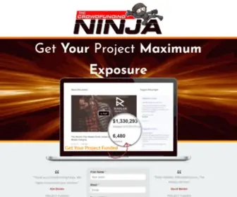 Ninjacrowdfunding.com(The CrowdFunding Ninja) Screenshot