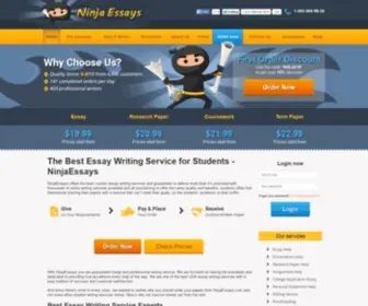 Ninjaessay.com(The Ultimate Essay Writing Service in USA) Screenshot