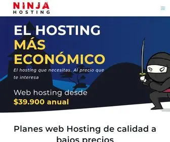 Ninjahosting.com.co(Hosting Economico) Screenshot