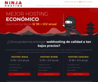 Ninjahosting.pe(HOSTING ECONÓMICO) Screenshot