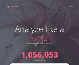 Ninjalitics.com(Analyze instagram accounts like a ninja) Screenshot