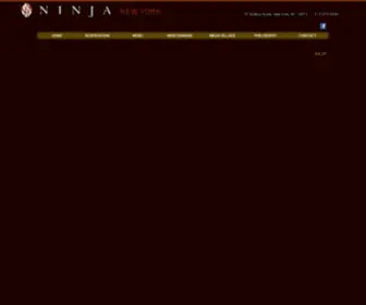 Ninjanewyork.com(NINJA NEW YORK Restaurant) Screenshot