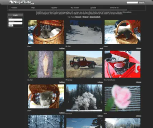 Ninjaphoto.net(Hundreds Of Free Stock Photos) Screenshot