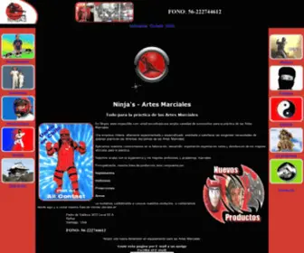 Ninjaschile.com(NINJA'S Artes Marciales) Screenshot