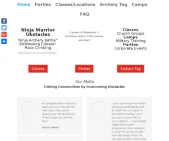 Ninjasunited.com(American Ninja Warrior Gym) Screenshot