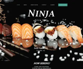 Ninjasushiaz.com(Ninja Japanese) Screenshot