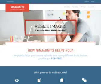 Ninjaunits.com(Do calculations like a Ninja) Screenshot