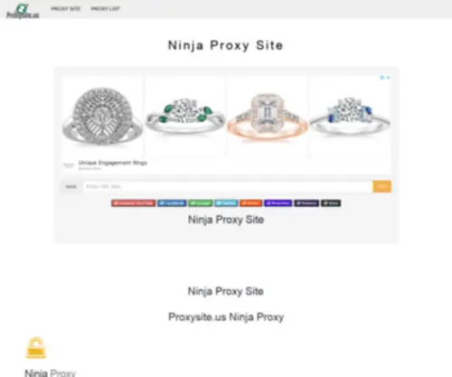 Ninjaweb.xyz(Ninja web Proxy free Proxy unblock sites) Screenshot