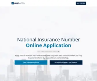 Ninoapply.com(National Insurance Number) Screenshot