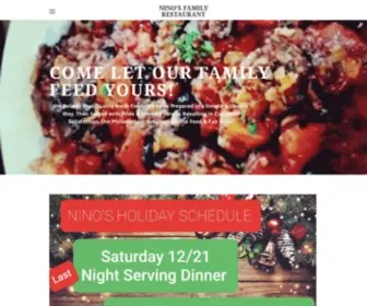 Ninosfamilyrestaurant.net(NINO'S FAMILY RESTAURANT) Screenshot