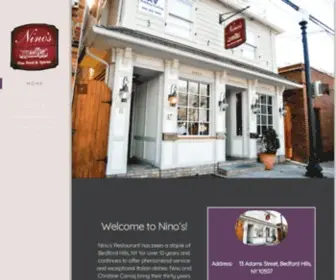 Ninosrestaurantofbedfordny.com(Nino's Restaurant Of Bedford) Screenshot