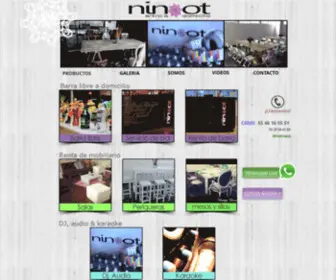 Ninot.mx(Mobiliario para eventos) Screenshot