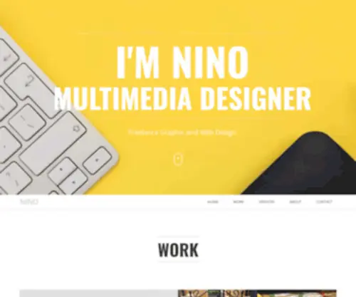 Ninowork.com(Freelance Graphic and Web Design) Screenshot