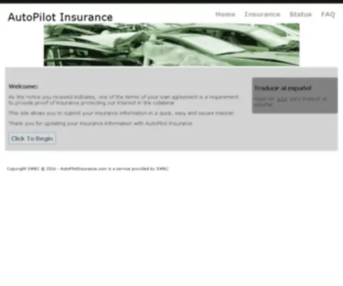 Ninpro.com(Collateral Protection Insurance) Screenshot