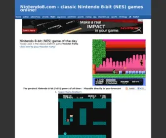Nintendo8.com(Bit (NES) games online (no download required)) Screenshot