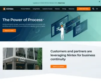 Nintex.com(Process Management & Workflow Automation Software) Screenshot