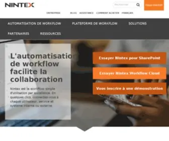 Nintex.fr(Nintex) Screenshot