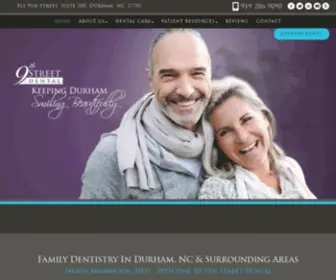 Ninthstreetdental.com(Dentist in Durham) Screenshot