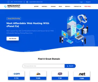Ninzahost.com(India's Best Cheap Web Hosting Provider) Screenshot