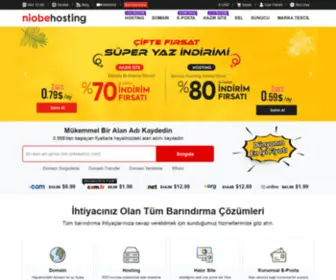 Niobehosting.com(Niobe Hosting: Türkiye'nin En Güvenilir Hosting ve Domain Markası) Screenshot