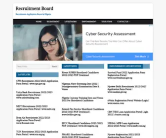 Niobnat.org.ng(Recruitment Board) Screenshot