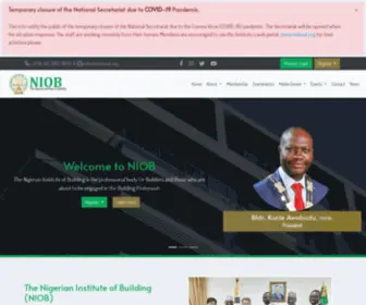 Niobnat.org(Nigerian Institute of Building) Screenshot