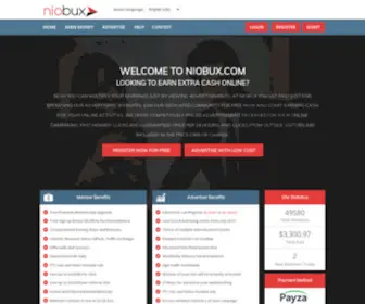 Niobux.com(NioBux to Advertise and to Earn Money Online) Screenshot
