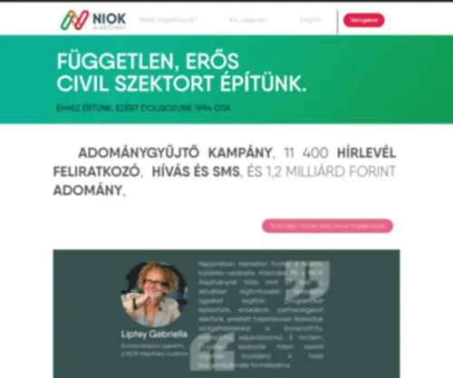 Niok.hu(NIOK Alapítvány) Screenshot