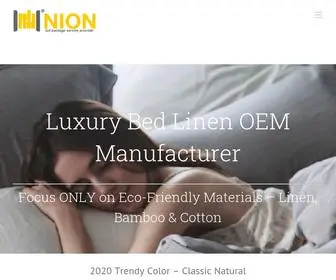 Niontex.com(Luxury bed linen oem manufacturer focus only on eco) Screenshot