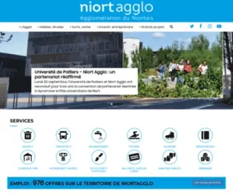 Niortagglo.fr(Le site officiel de la Communauté d'Agglomération du Niortais) Screenshot