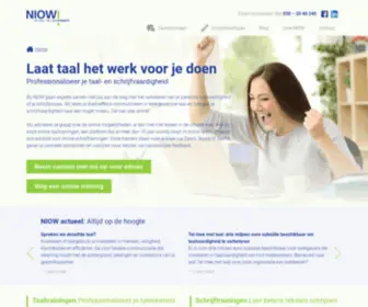 Niow.nl(NIOW voor zakelijke taal) Screenshot