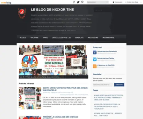 Nioxor.com(LE BLOG DE NIOXOR TINE) Screenshot