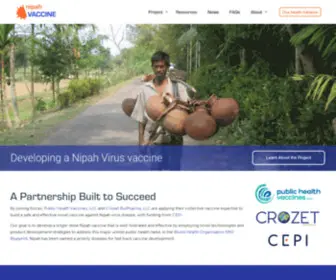 Nipahvaccine.com(Nipah Vaccine) Screenshot