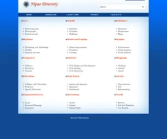 Nipao.org(Business web directory) Screenshot