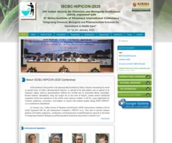 Nipicon.org(7th Nirma Institute of Pharmacy International Conference) Screenshot