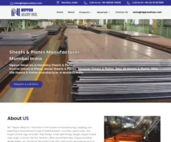 Nipponalloys.com(Nippon Alloys Inc) Screenshot