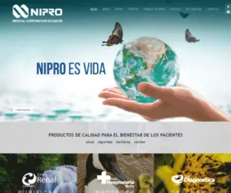 Nipro.com.ec(Inicio) Screenshot