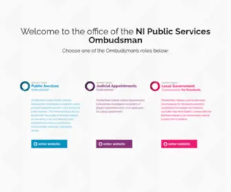 Nipso.org.uk(The office of the Northern Ireland Ombudsman) Screenshot