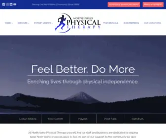 Nipt.us(North Idaho Physical Therapy Home) Screenshot